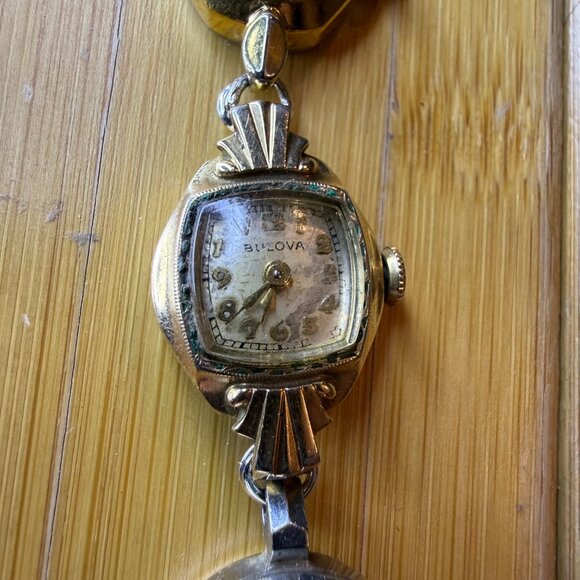 Ladies\' Vintage 4-Piece Watch Custom Bracelet Sterling 925 Silver Bulova/Timex main image 4